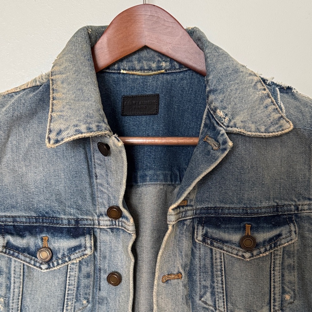 Saint Laurent Blue Jean Jacket - Picture 3 of 16